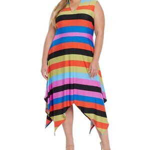 New! Coldesina Kayla Dress Bold Stripe